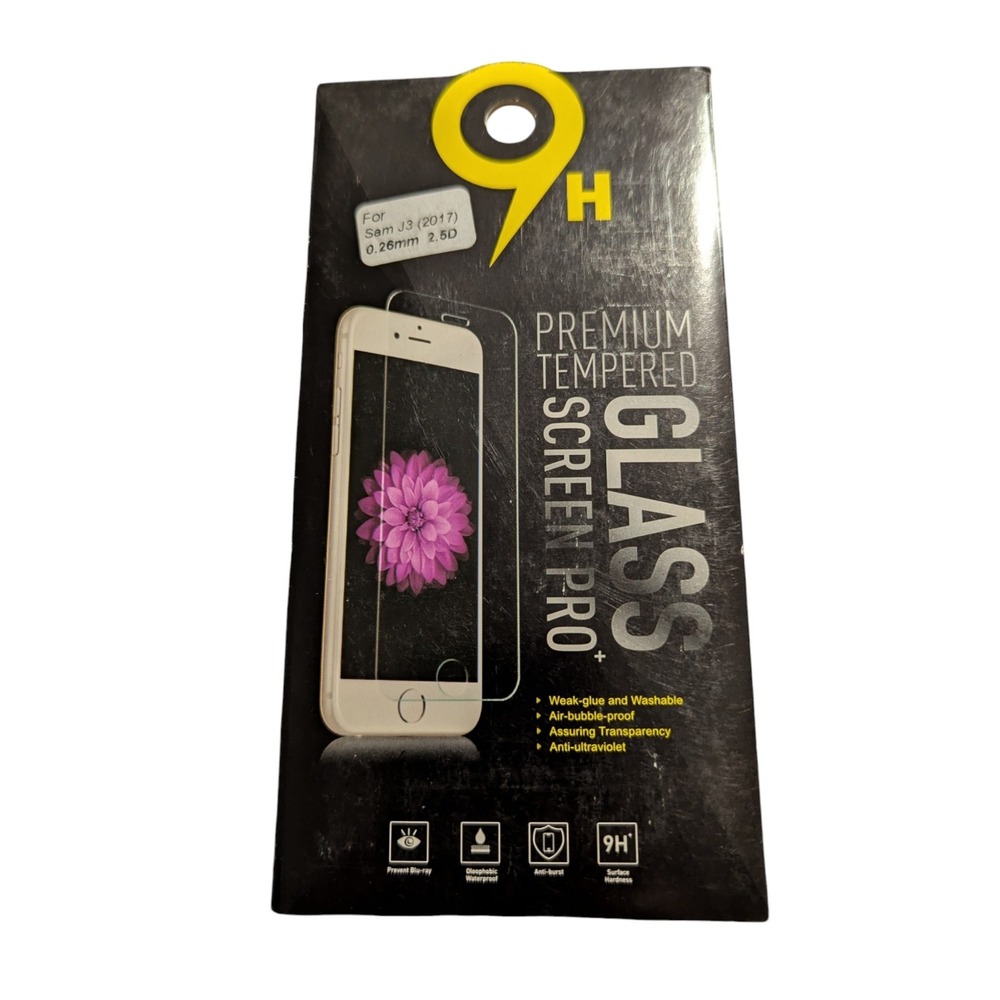 L1. Unipha Tempered Glass Screen Protector In Clear For An Samsung J3 (2017)
